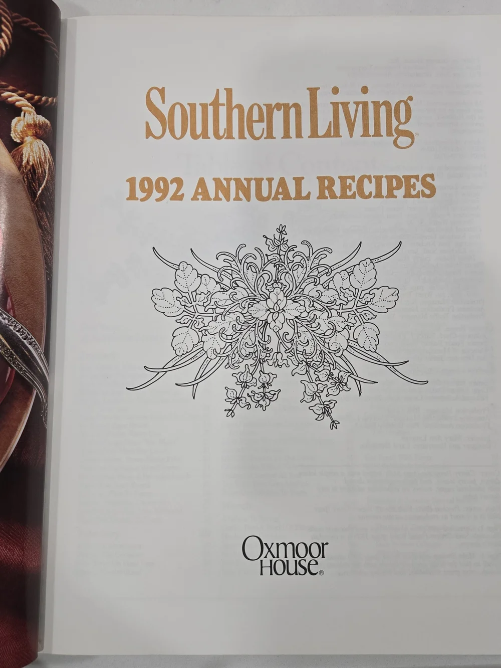 Southern Living 1992 Annual Recipes Cookbook